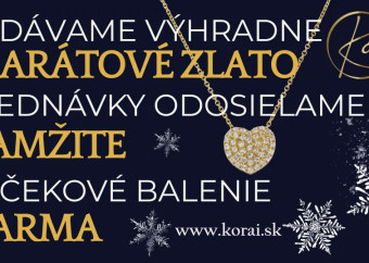 Zlaté šperky zo 14 karátového zlata Korai