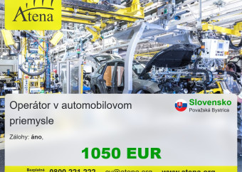 Operátor/ka výroby v Považskej Bystrici: Ľahká práca v automotive bez stereotypu
